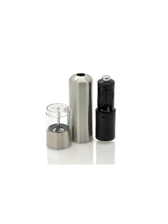 Verk Group Ηλεκτρικός Μύλος Αλατιού Inox σε Ασημί Χρώμα 22cm
