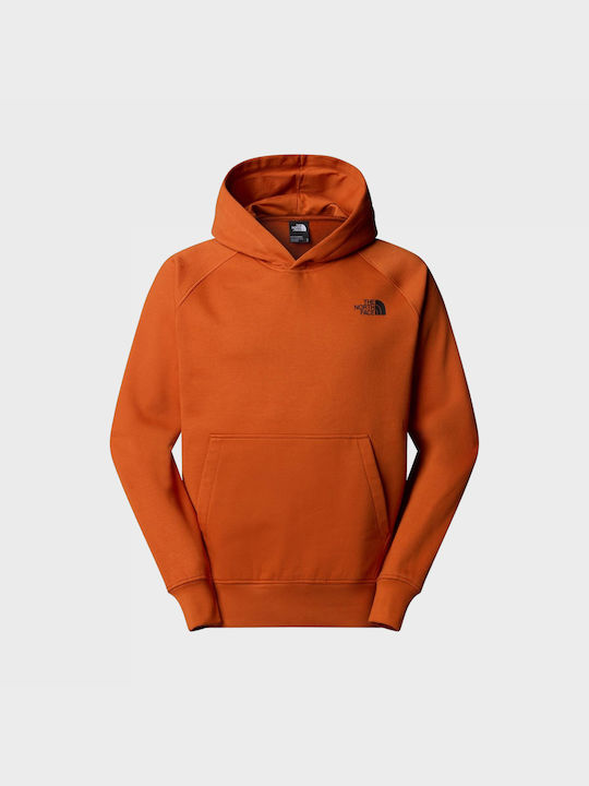 The North Face Raglan Box Men's Sweatshirt with Hood and Pockets Orange