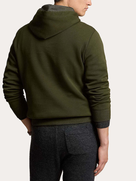 Ralph Lauren Men's Sweatshirt with Hood Company Olive