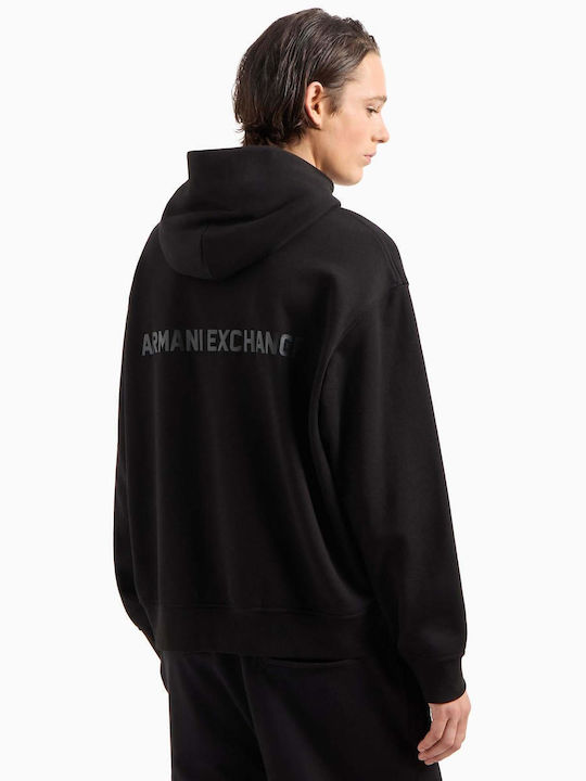 Armani Exchange Men's Sweatshirt with Hood Black