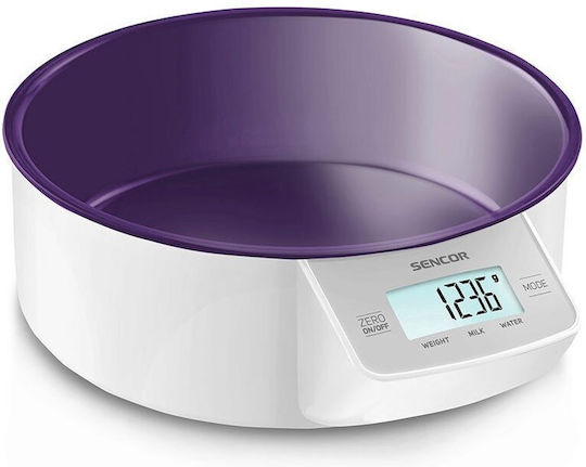 Sencor Digitale Küchenwaage mit Eimer bis 5kg Graue