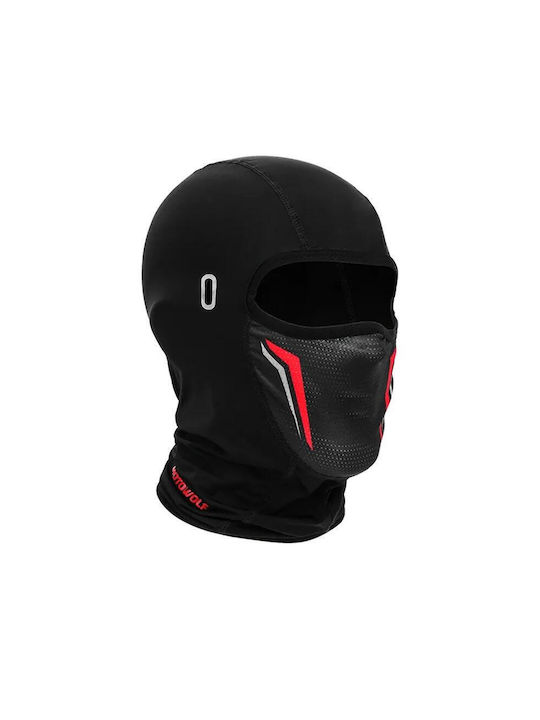 Motowolf Balaclava integrala pentru motociclist Negru / Roșu Culoare
