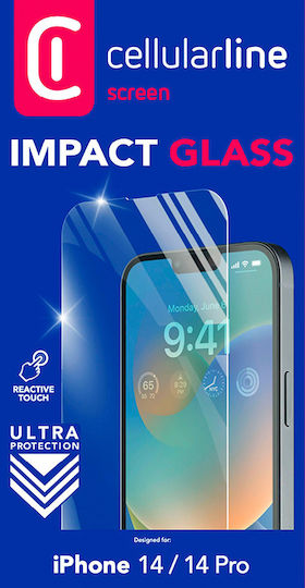 Cellular Line Tempered Glass (iPhone 17e / 16e / 14 / 13 / 13 Pro)