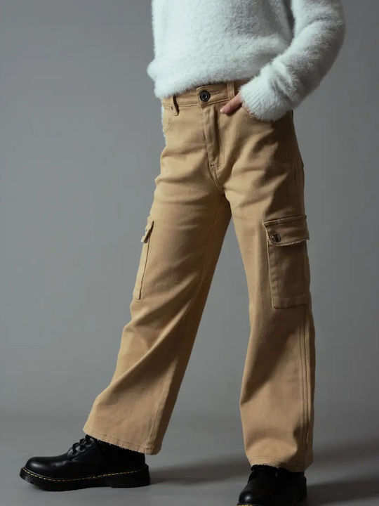 Pantaloni Cargo din Material Textil pentru Copii BEZ