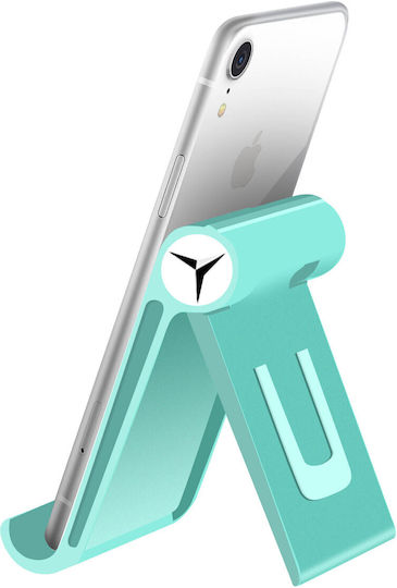 Foldable Multi-position Adjustable Tablet Smartphone Table Stand Turquoise