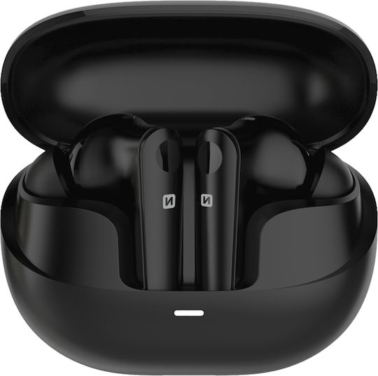 Swissten ANC Focus In-ear Bluetooth Handsfree Ακουστικά με Θήκη Φόρτισης Μαύρα