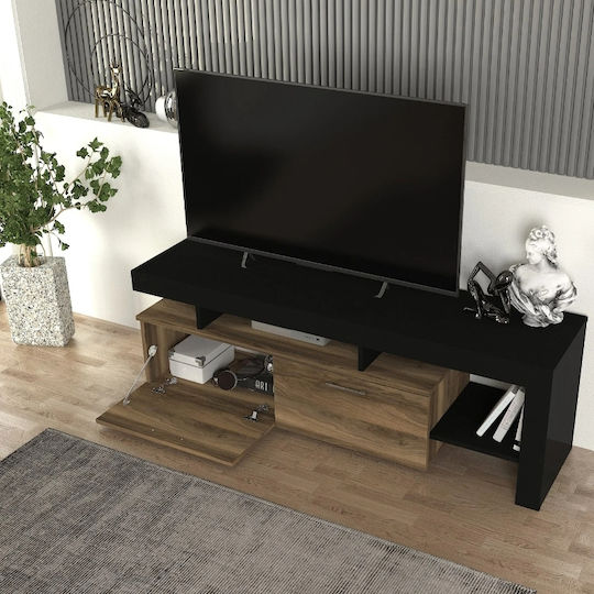 TV-Ständer Acnes Schwarz - Kauri M160xT40xH53cm