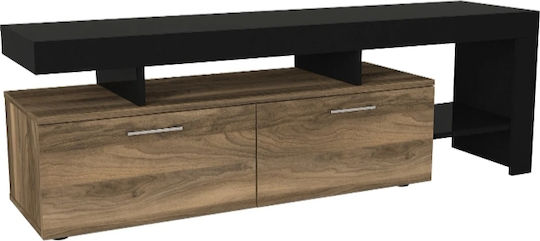 TV-Ständer Acnes Schwarz - Kauri M160xT40xH53cm
