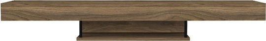 TV Stand Albares with LED Lighting Walnut L150xW29.6xH22cm