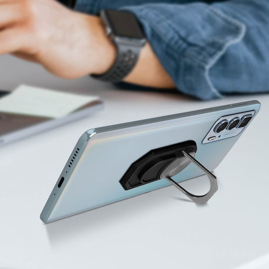 Magnetic & Rotating Smartphone Support Ring Black