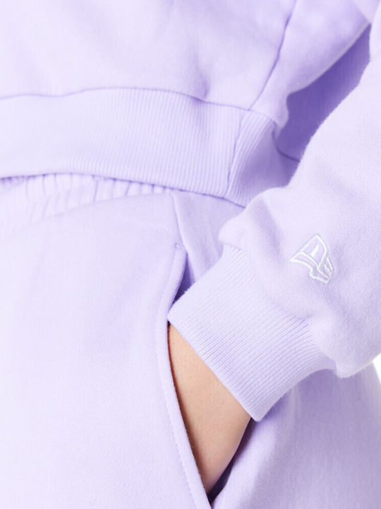 New York Yankees Cropped Women's Sweatshirt Pastel Purple