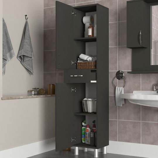 Megapap Selina GP042-0146,2 Στήλη Μπάνιου Δαπέδου 35x31x179cm Γκρι