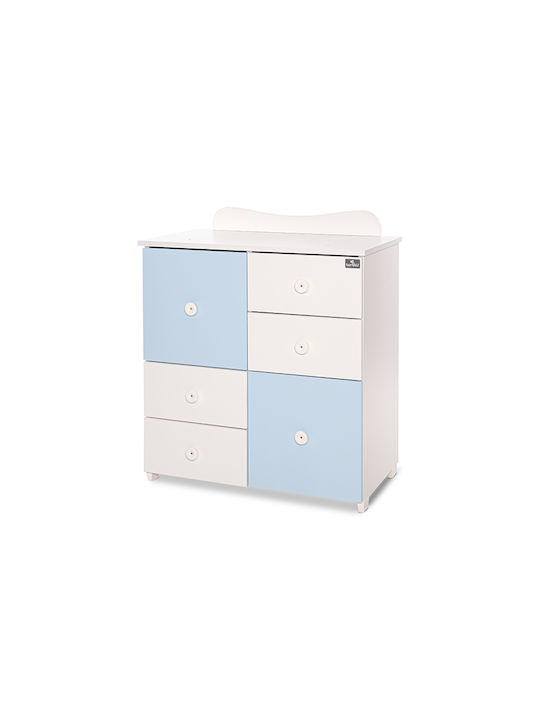 Baby Dresser with 4 Drawers White 83x47x96cm