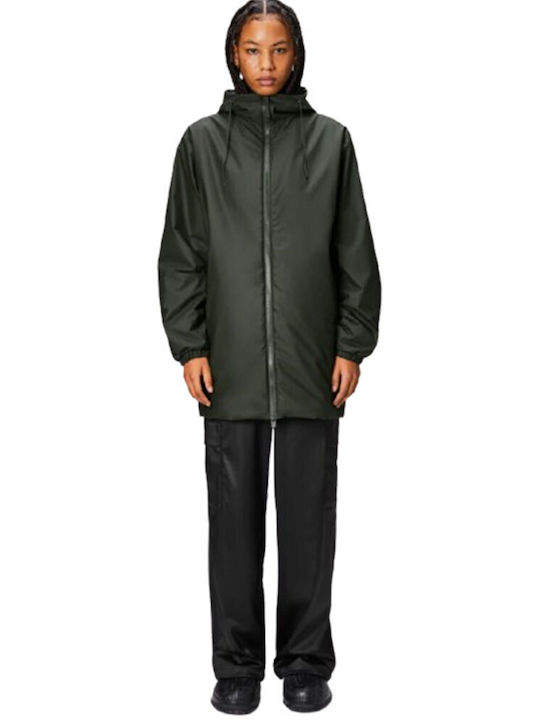 Rains Long Herren Jacke Lässig Green