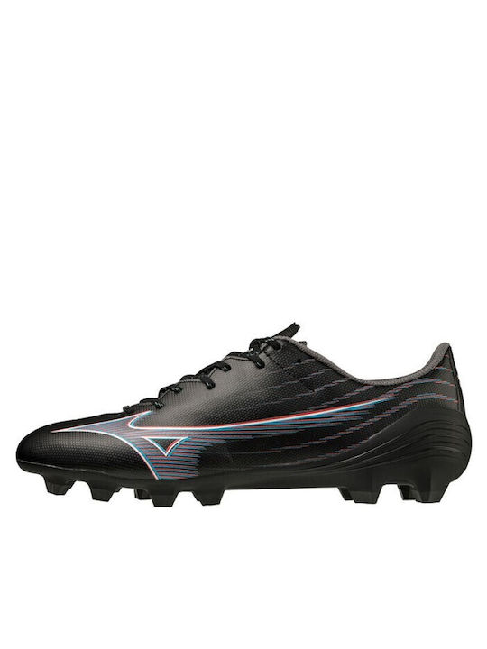 Mizuno Alpha Select Ποδοσφαιρικά Παπούτσια με Τάπες FG Μαύρα