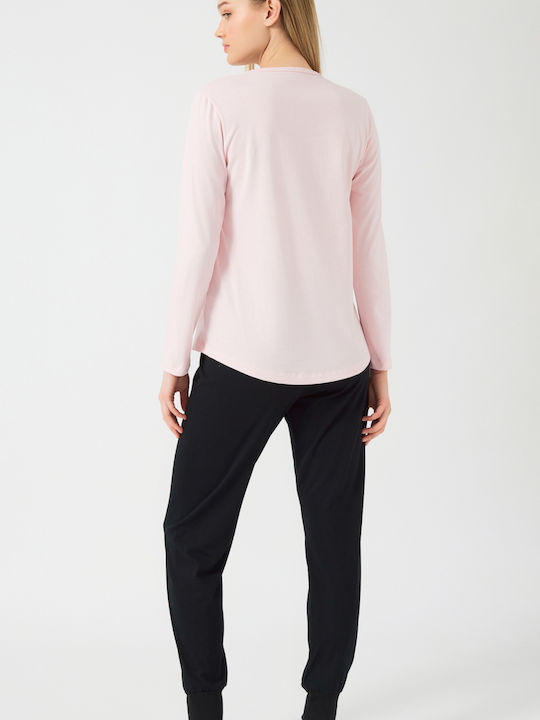 Minerva Set Pijamale pentru Femei Pink Sweet Style