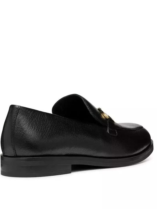 Δερμάτινα Γυναικεία Loafers σε Μαύρο Χρώμα