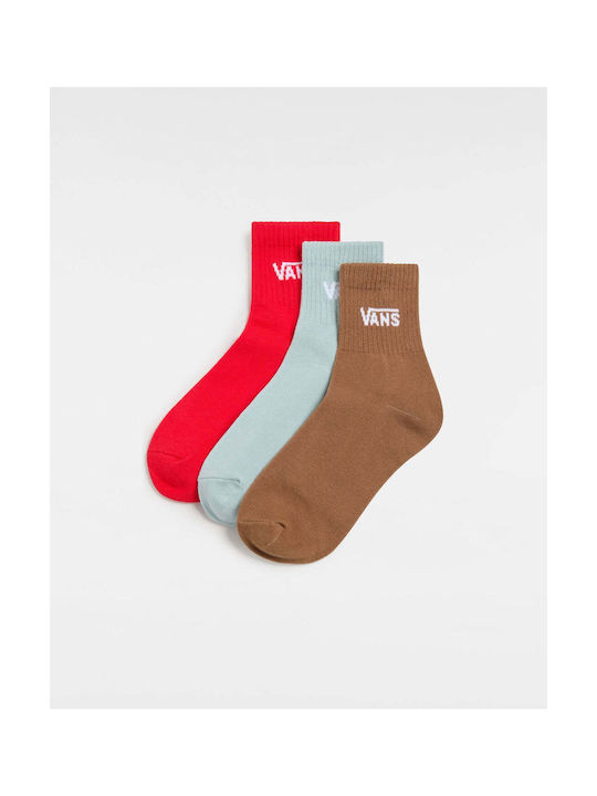 Vans Classic Half Crew Women's Socks Red 3Pack