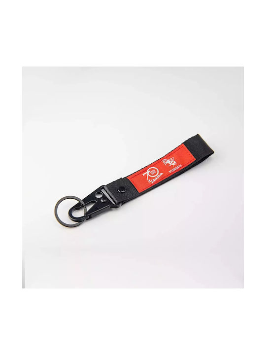 Fabric Keychain Vespa Black-Red