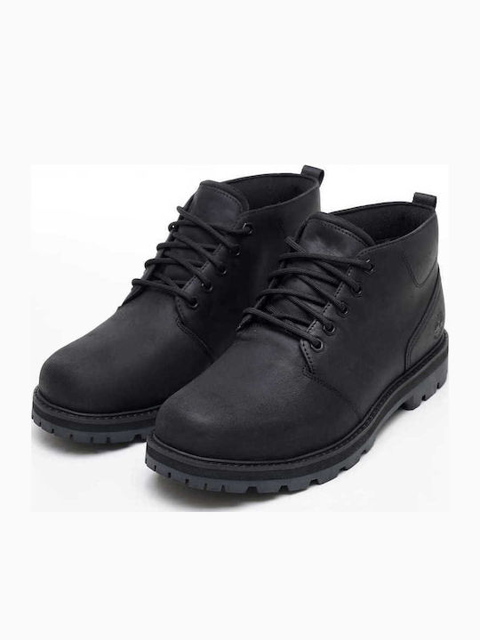 Leather Black Men's Boots