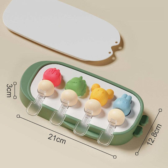 Silicone Ice Cream & Ice Lolly Baking Pan 21x12.8x3cm