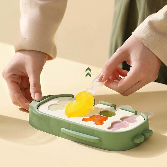 Silicone Ice Cream & Ice Lolly Baking Pan 21x12.8x3cm