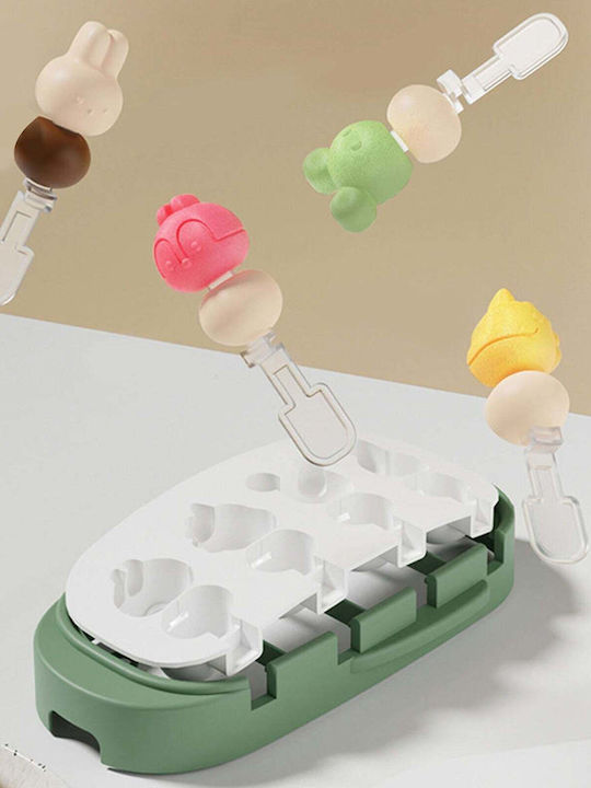 Formă de Patiserie Înghețată / Ice Lolly din Silicon 21x12.8x3buc 1buc