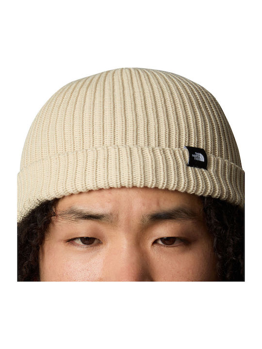 Fisherman Beanie Unisex Beanie Knitted in Beige color
