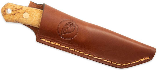 Casstrom Curly Birch Μαχαίρι Γκρι σε Δερμάτινη Θήκη