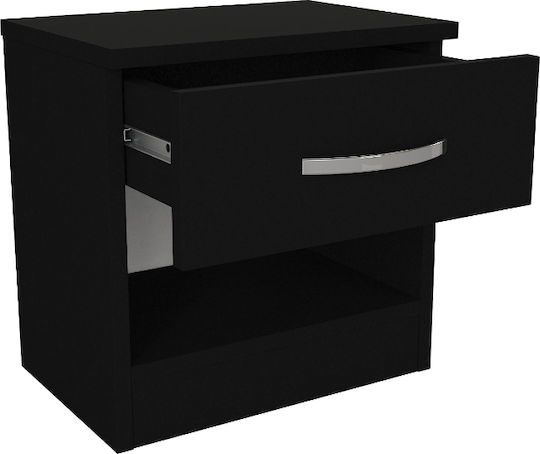 Noptieră Lube Negru 40x28.2x40cm