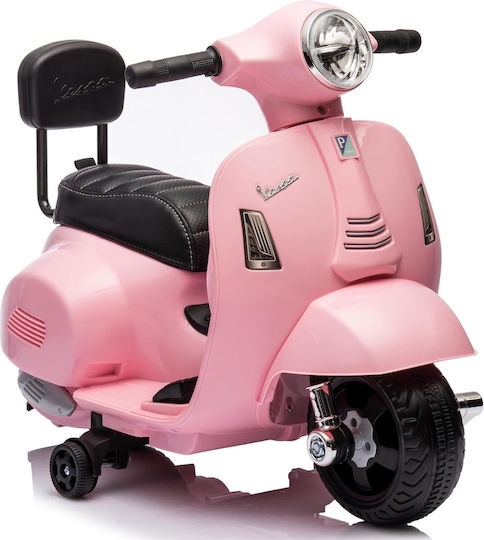 Παιδική Vespa Scooter & Backrest Ηλεκτροκίνητη 6 Volt Ροζ