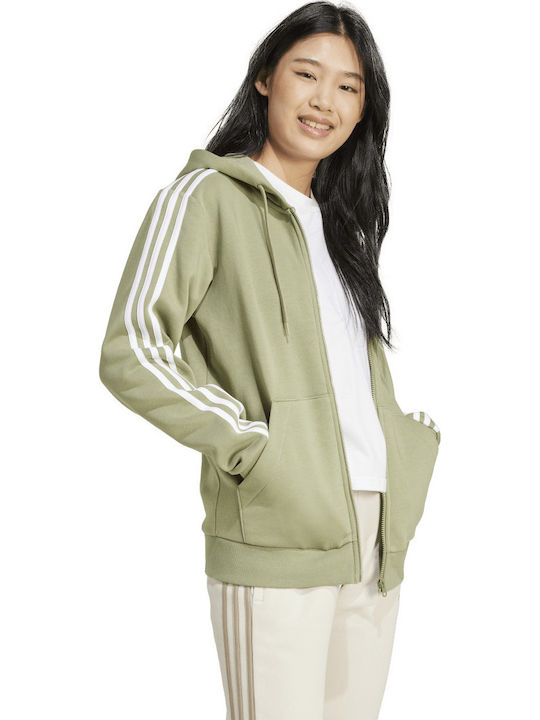 Essentials Women's Sweatshirt Jacket Hooded Green