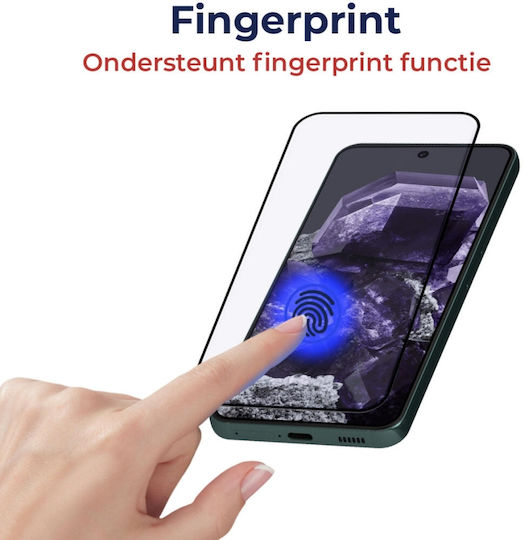 Rosso Αντιχαρακτικό Full Face Tempered Glass Μαύρο (Google Pixel 8)