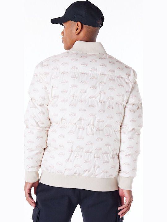 La Lakers Nba Jacket Bomber Stone