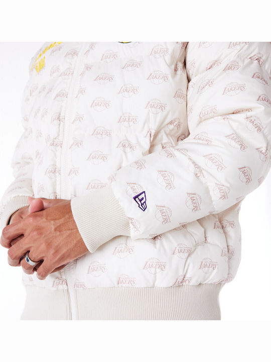 La Lakers Nba Jacket Bomber Stone
