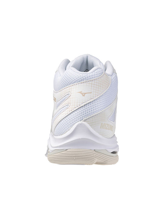 Wave Voltage 2 Mid Дамски Спортни обувки Волейбол White / Bronze / Grey