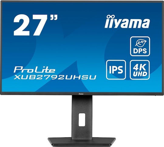 Iiyama ProLite IPS HDR (High Dynamic Range) Монитор 27" 4K 3840x2160 с Време за Реакция 4мс GTG