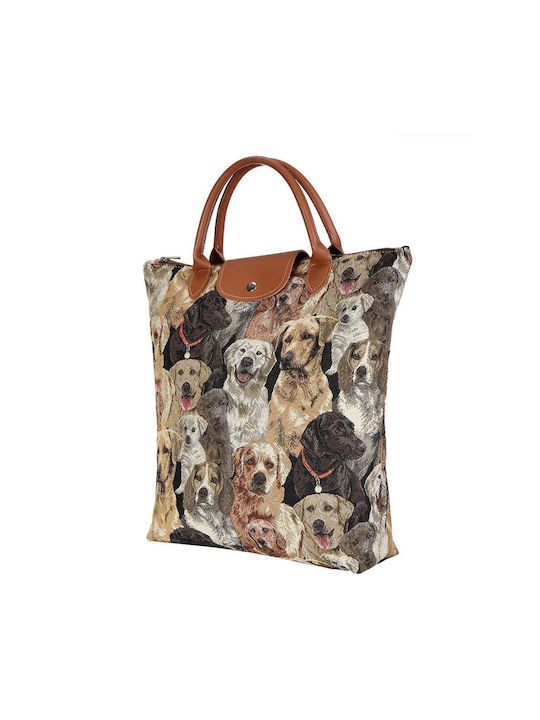 Signare Labrador Dog Damen Tasche Shopper Mehrfarbig