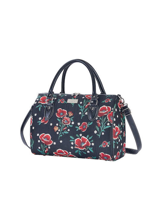 Signare Frida Kahlo Poppy Damen Tasche Hand Schwarz