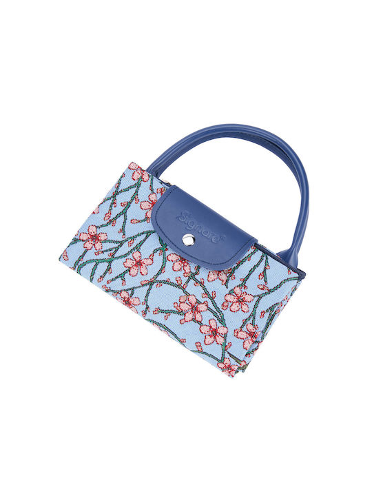 Signare Almond Blossom And Swallow Γυναικεία Τσάντα Shopper Πορτοκαλί