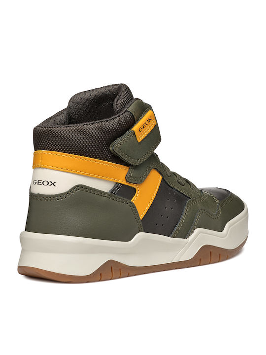 Perth Παιδικά Sneakers High Ανατομικά Χακί