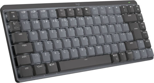 Logitech Mini Ασύρματο Πληκτρολόγιο Αγγλικό US Γκρι