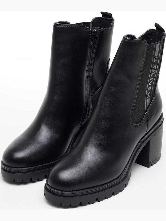 Women's Ankle Boots with Medium Heel Black
