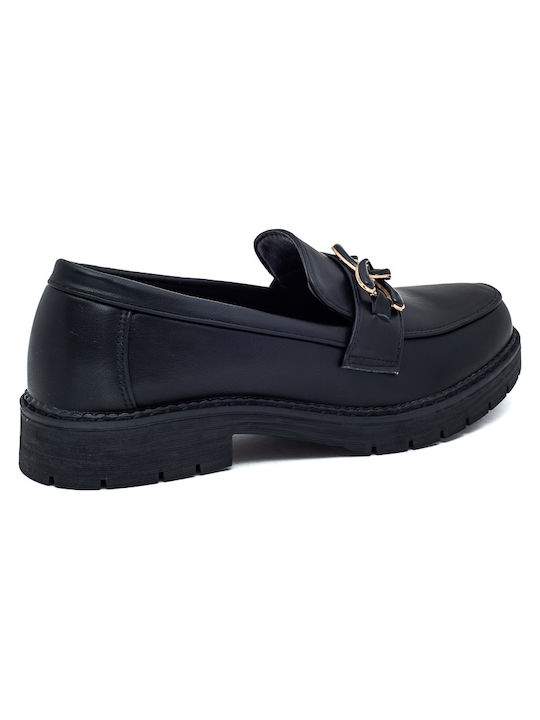 Laura Virgili Women's Moccasins in Black Color