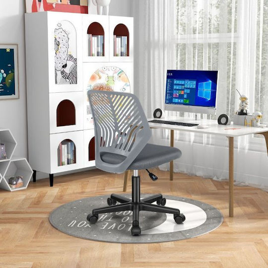 Kids Desk Chair Grey 54x54x77-89cm