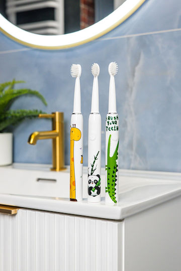 innoGio Periuță Electrică De Dinți Pentru Copii Cu Cronometru Pentru 3+ Ani Panda Cu Rezerve