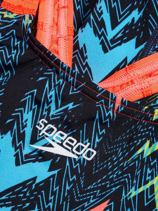 Speedo Fastskin Kids Swimwear One-Piece Dark Teal, Picton Blue, Siren Red