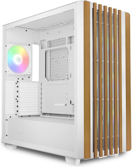Sharkoon Rebel C70G RGB Gaming Midi Tower Κουτί Υπολογιστή Λευκό