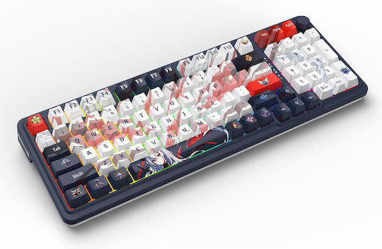 Redragon K686AK-RGB-Pro Eisa Безжичен Гейминг Механична Клавиатура с RGB подсветка (Английски US) Син