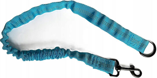 Lesă de Dresaj cu Amortizor Zola Carabină Inel Metalic Lungime 95 Cm Albastru